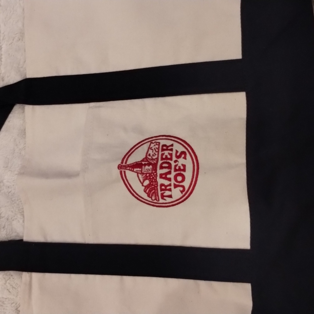 Trader Joe's Tote Bag Cotton Reusable NWT - Picture 3 of 9